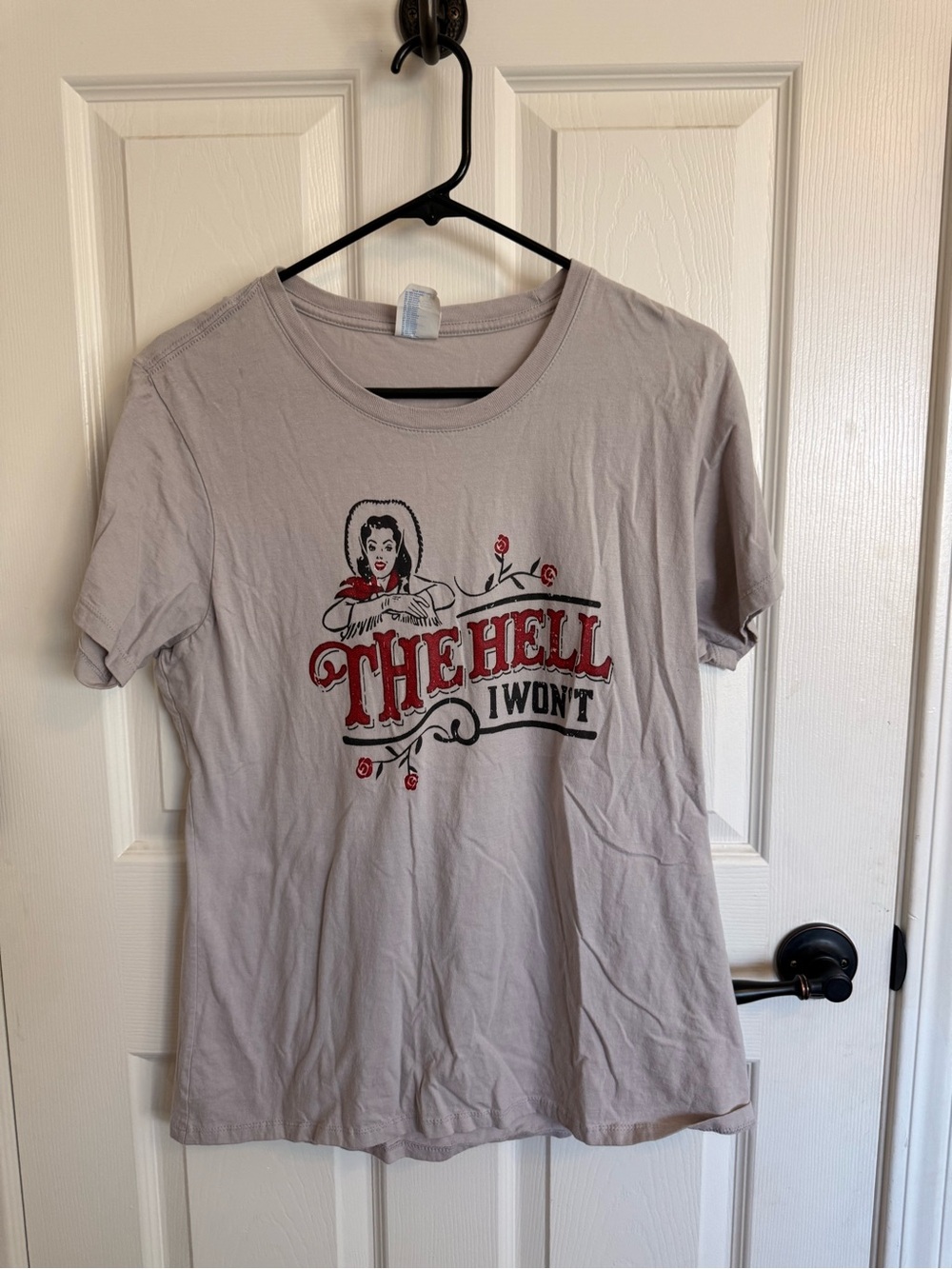 The Hell I Won’t Cowgirl Graphic Tee XL Western Rodeo 100% Cotton